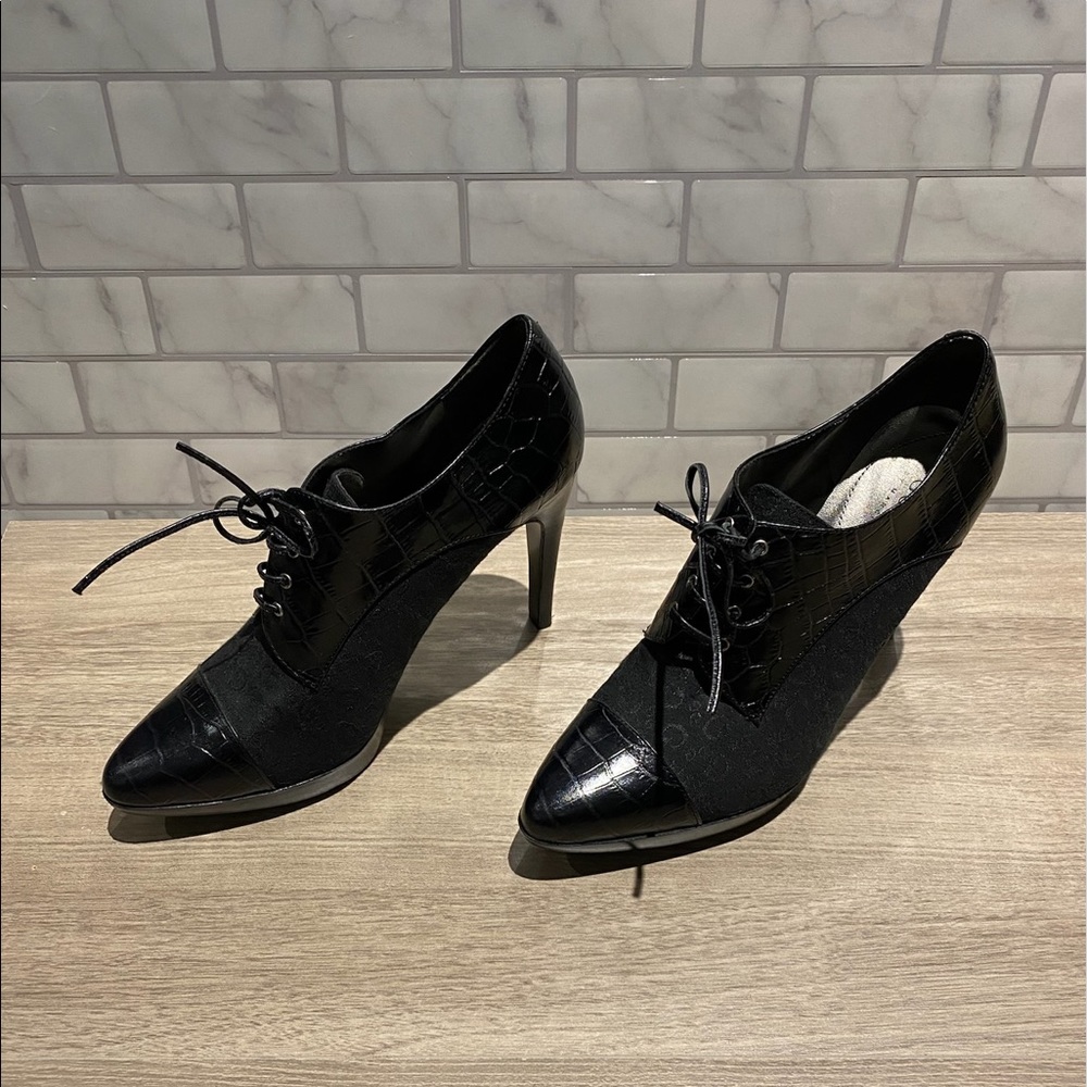 Guess laced bootie heels